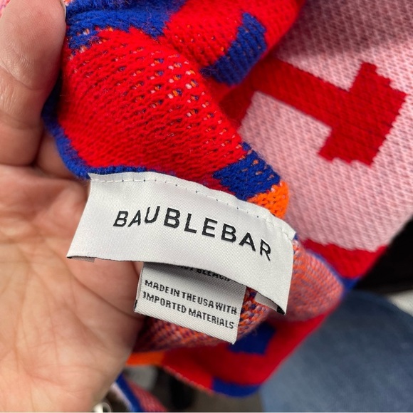 Baublebar Custom “A” ON REPEAT BLANKET multicolor red pink orange blue ￼ - Picture 3 of 4